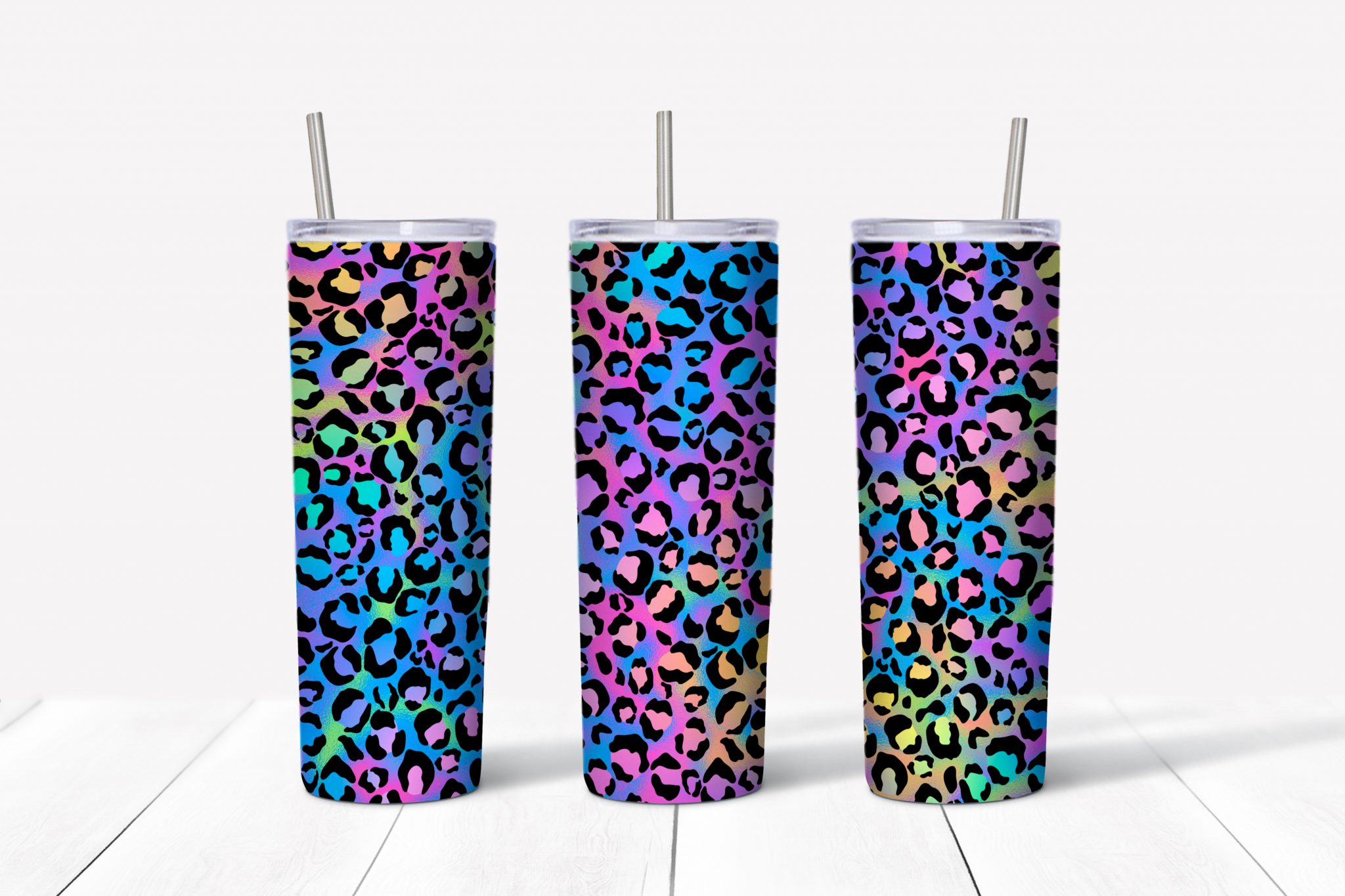 Rainbow Leopard Sublimation Tumbler Transfer – CUPARTISTRY BLANKS